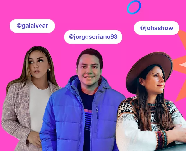 Influencer Marketing - Gala Alvear, Jorge Soriano, Johashow. Creadores de Contenido, Influencers. Mobile